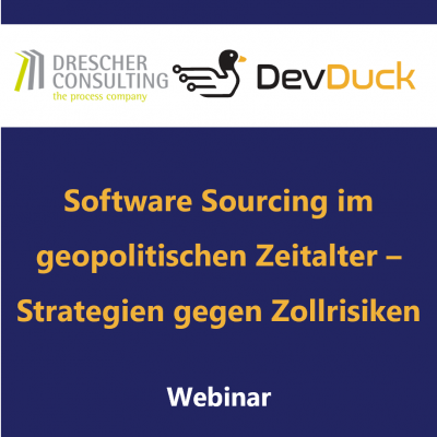 Webinar Software Sourcing - Strategien gegen Zollrisiken